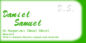 daniel samuel business card