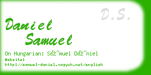 daniel samuel business card